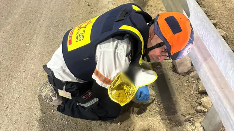 הפראמדיק מגן על התינוק