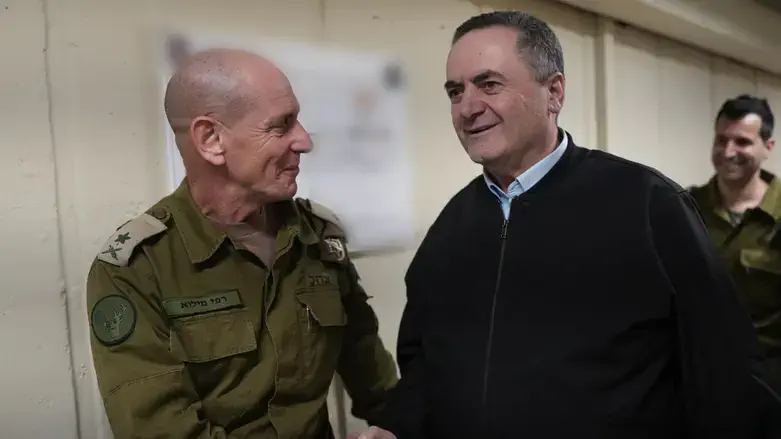 השר ישראל כ"ץ עם האלוף רפי מילוא