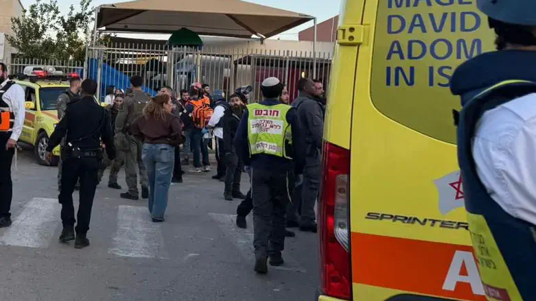 זירת הנפילה של אחת הרקטות מלבנון