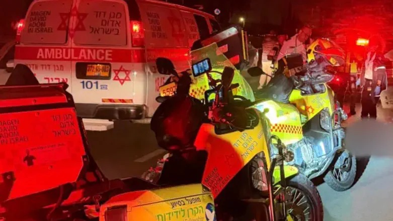 זירת התאונה ברחובות