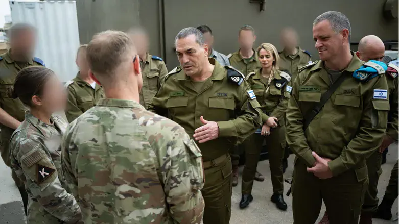 Eyal Zamir during the visit