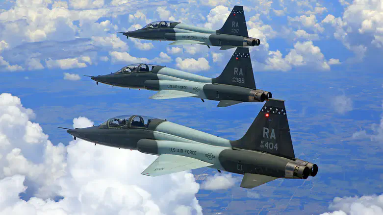 Flying with the US air force