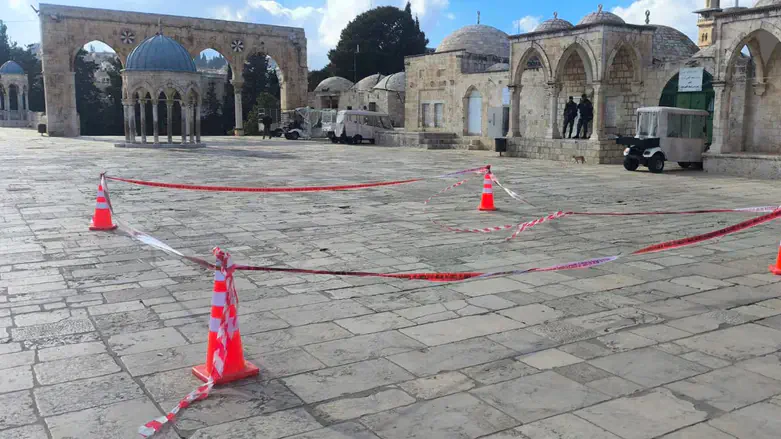 Debris on the Temple Mount