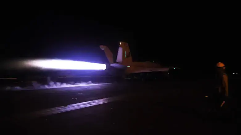 US aircraft taking off