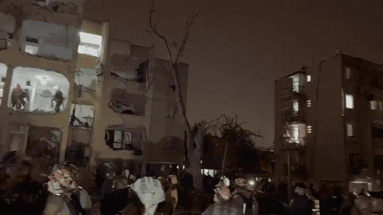 Место падения ракеты