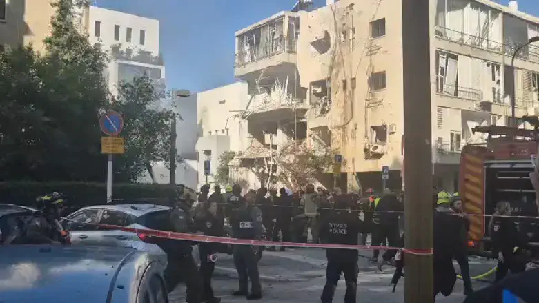 זירת הנפילה בתל אביב