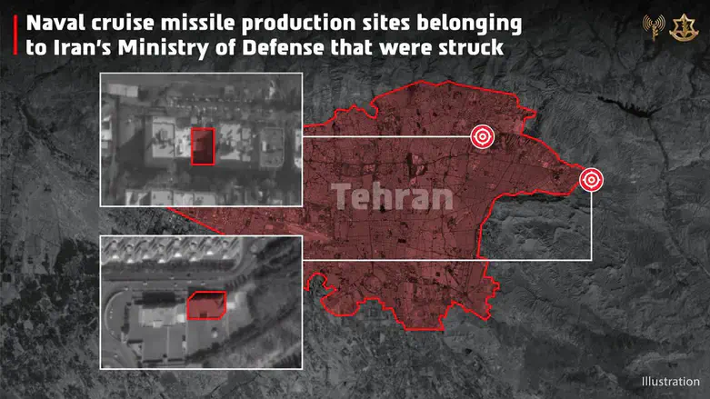 Cruise missile production sites in Iran