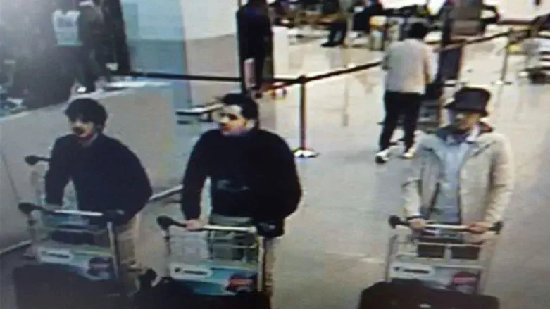 Brussels bombers on CCTV