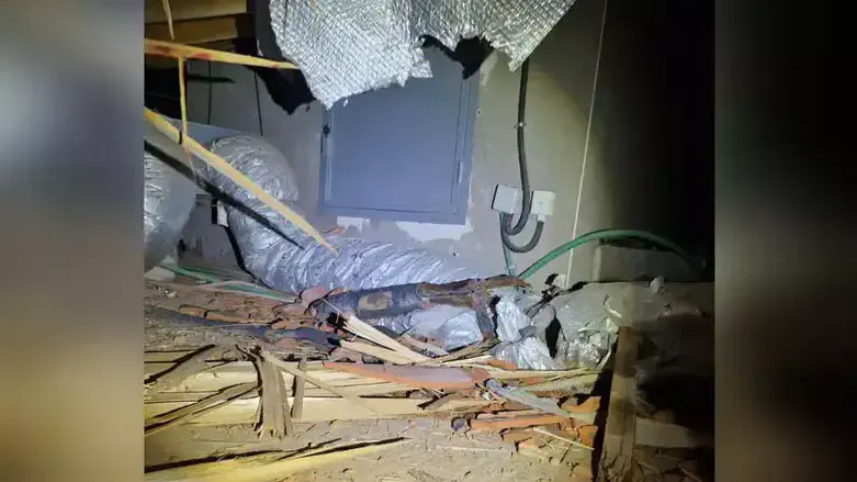 The attic where the missile was found