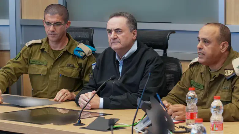 Israel Katz at military assessment