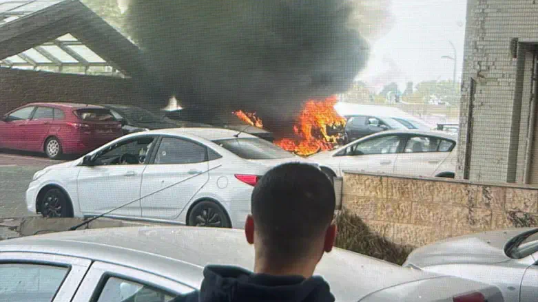 Missile impact Haifa area