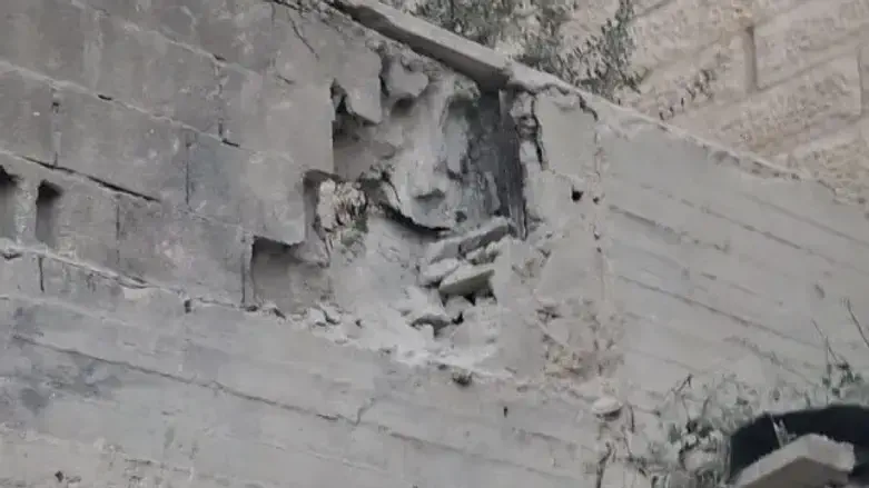 Scene of the strike in Jerusalem