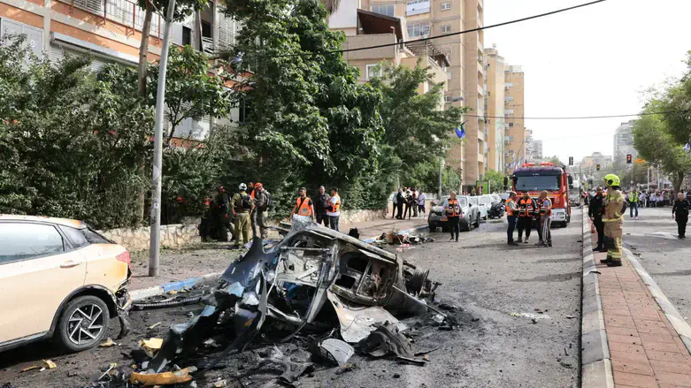 Место падения ракеты