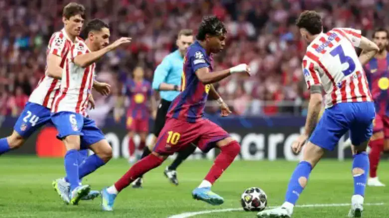 לאמין יאמל מול שחקני אתלטיקו הערב