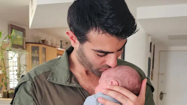 Shkolnik with his son