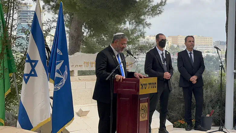 השר בן גביר בטקס