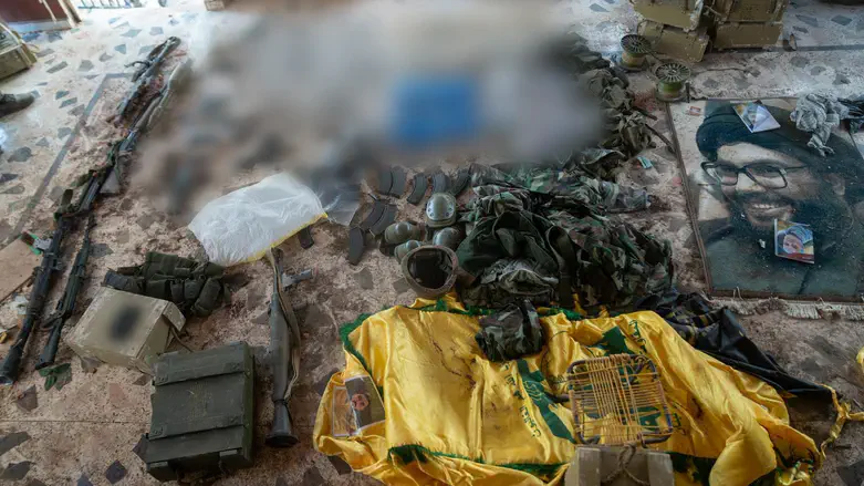 Some of the confiscated weapons found in Lebanon