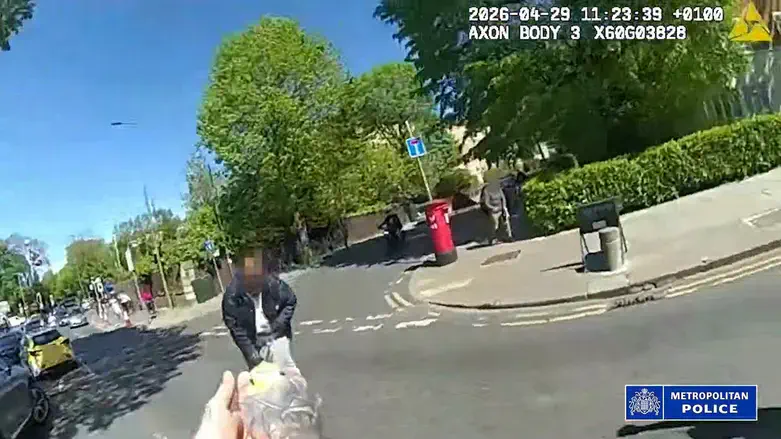 Bodycam footage of Golders Green arrest