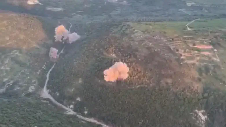 In southern Lebanon, a Hezbollah tunnel is destroyed by the IDF