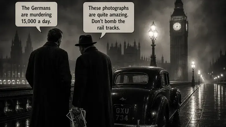 London Bridge night scene during WWII