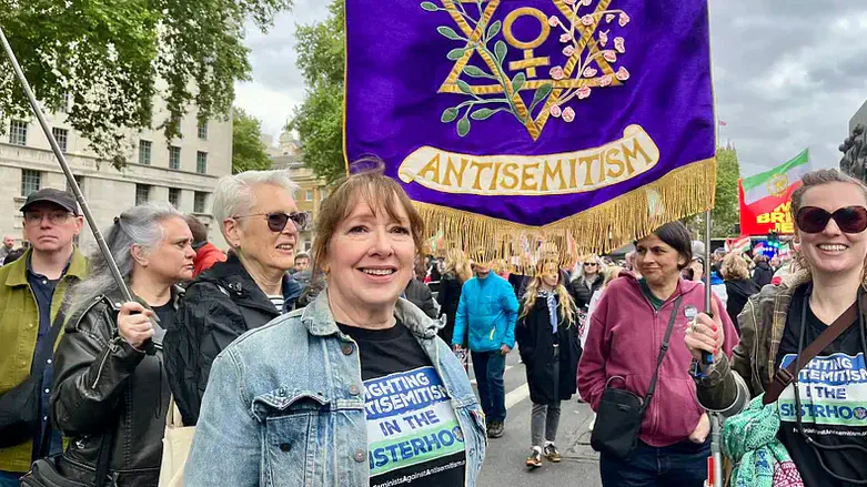 Feminists Against Antisemitism at rally