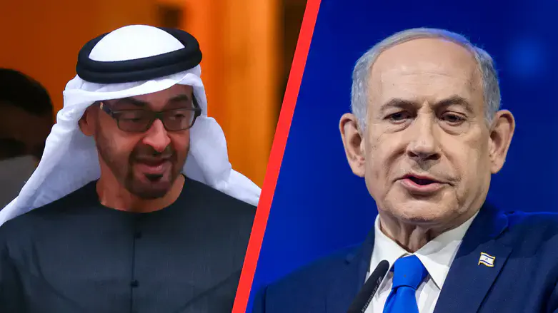 Benjamin Netanyahu and Mohammed bin Zayed