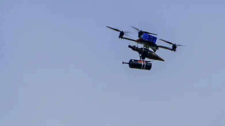 Explosive drone launched by Hezbollah