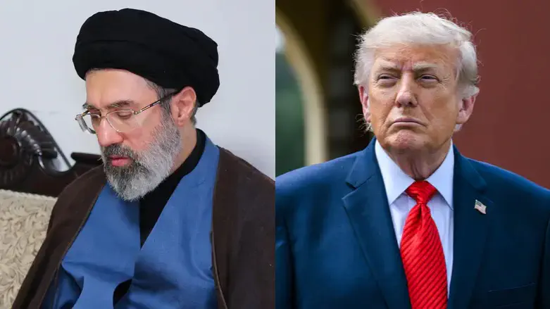 Mojtaba Khamenei (L) and Donald Trump (R)