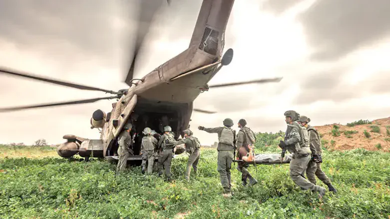 Evacuation of wounded soldiers