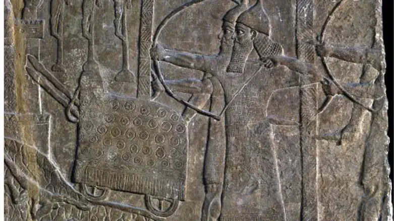 Scene from Assryian siege relief