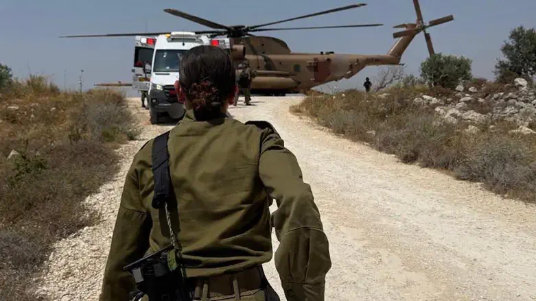 פינוי פצועים בחטמ"ר שומרון