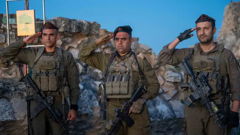 טקס חילופי מפקד חטיבת גולני בבופור