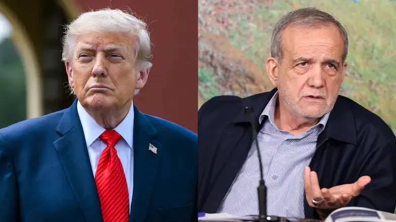 Donald Trump and Masoud Pezeshkian