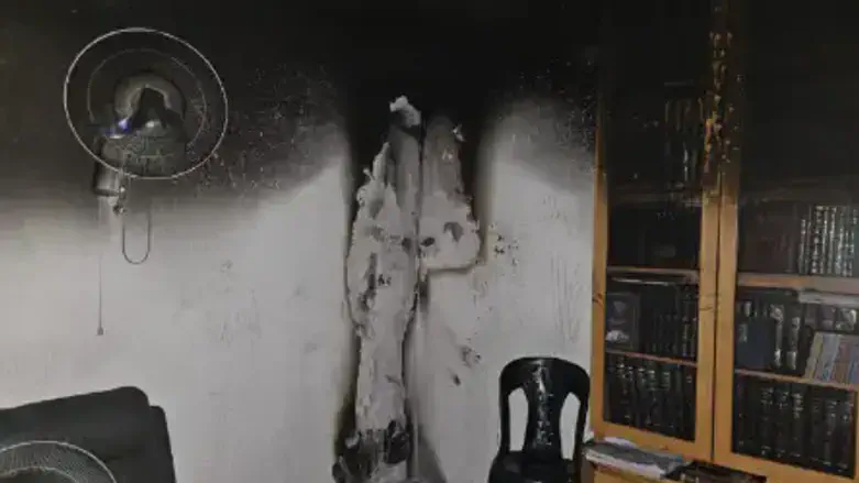 The fire that broke out in Modi'in Illit