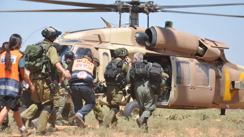 evacuating injured