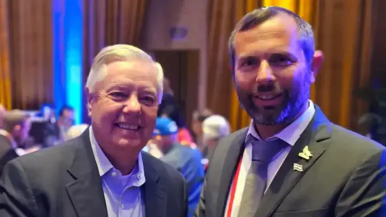 Israel Ganz with Lindsey Graham