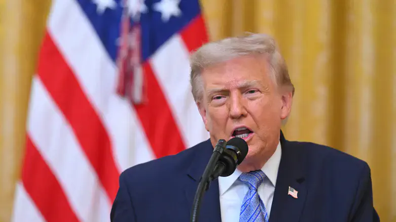 President Donald Trump addresses the nation