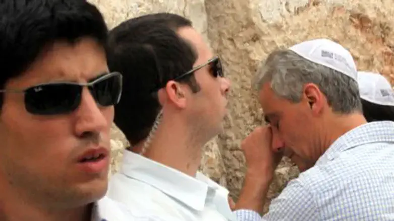 Teary eyed Rahm Emanuel