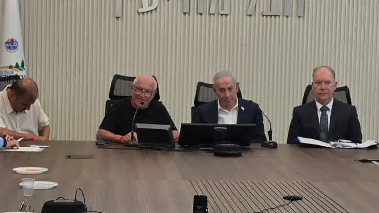 Netanyahu at Likud Constitution Committee meeting
