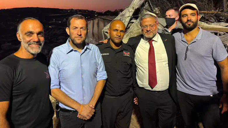 Ben Gvir in Havat Gilad