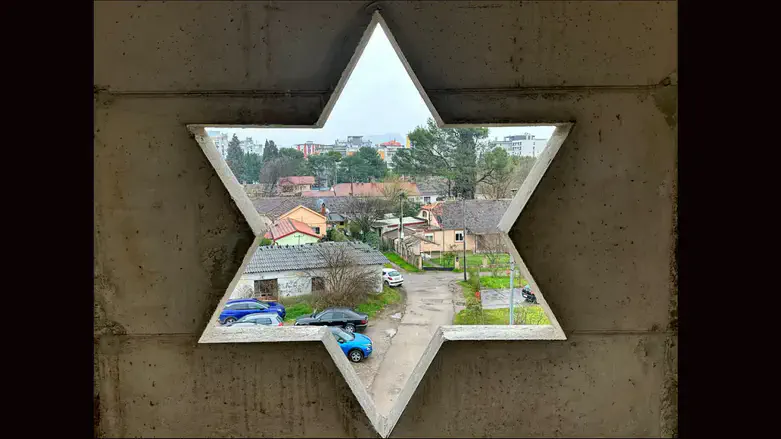 A Star of David forms part of the design of the Jewish Cultural Center under construction