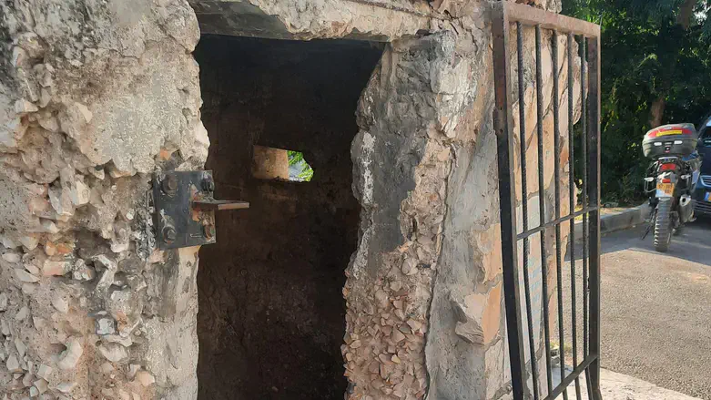 The entrance to the outpost