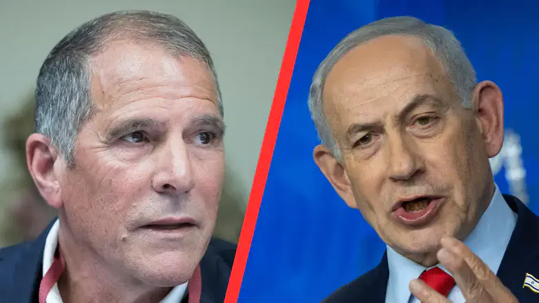 בנימין נתניהו ופנחס עידן