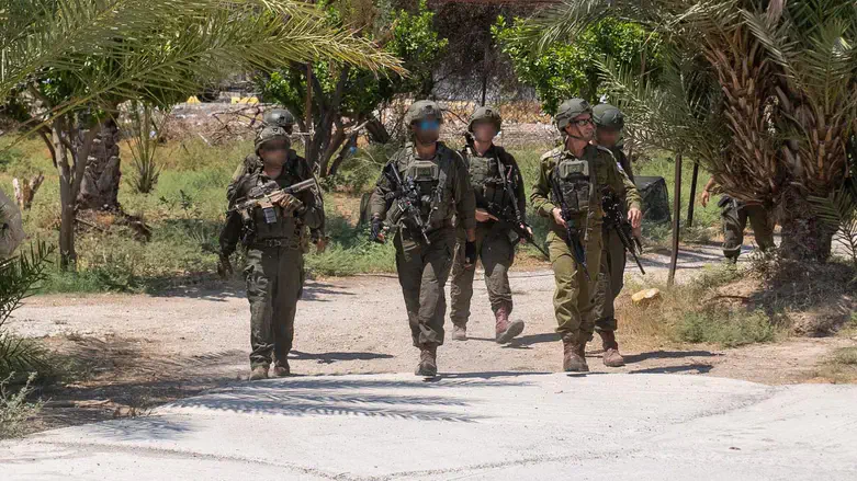 הכוחות במהלך הסריקות בבקעה
