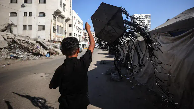 Gazan child with a kite