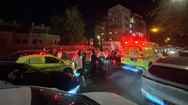 זירת התאונה בירושלים