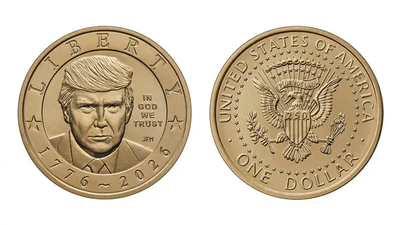 New coin featuring President Trump