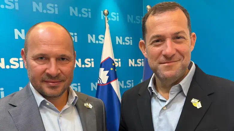 Yossi Dagan and Deputy Prime Minister Jernej Vrtovec