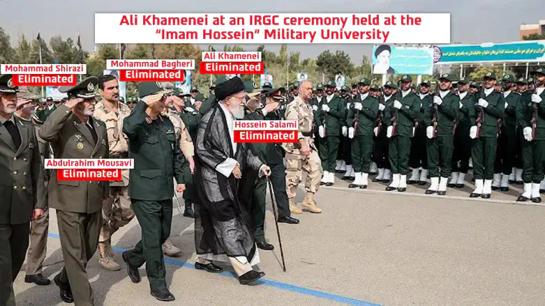 IRGC officials at Imam Hossein University