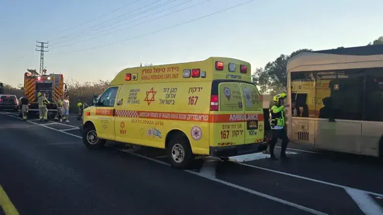 זירת התאונה בה נספה אופיר אביעד ז"ל